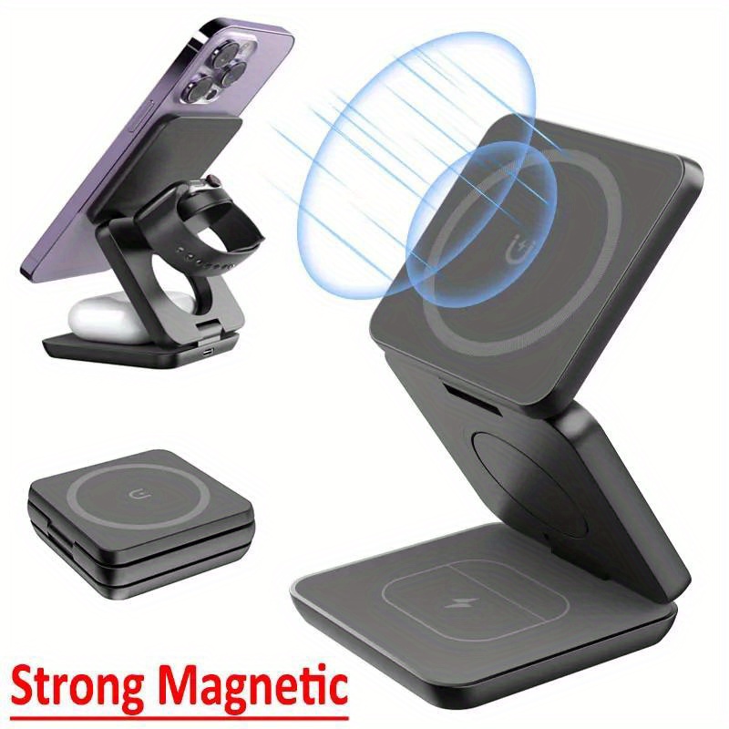 Foldable 3 in 1 Fast Wireless  - Wireless Charger Watch avis et prix