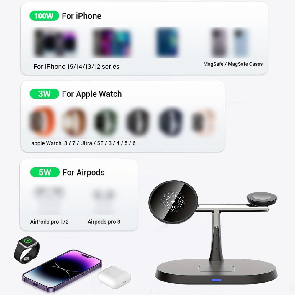 3 in 1 Magnetic Wireless Charg - Wireless Charger Watch avis et prix