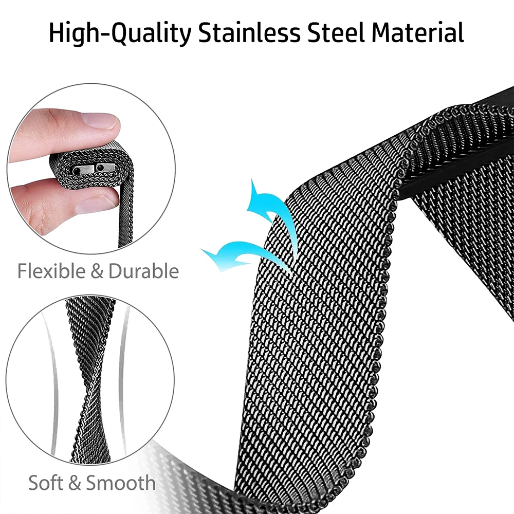 20mm 22mm Milanese Strap for X - Solo Loop Strap avis et prix