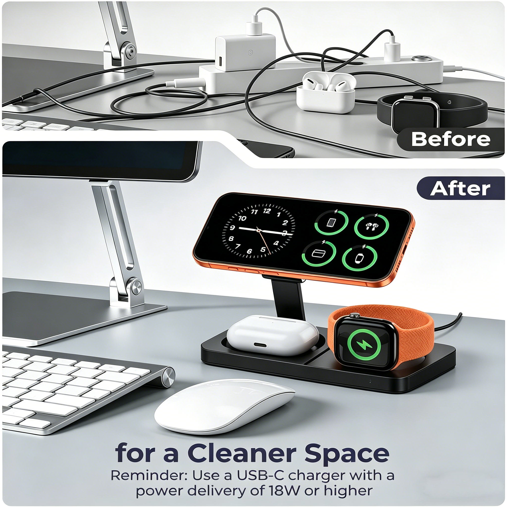 TIMESS Fast Magnetic 3 in 1 Wi - Wireless Charger Watch avis et prix