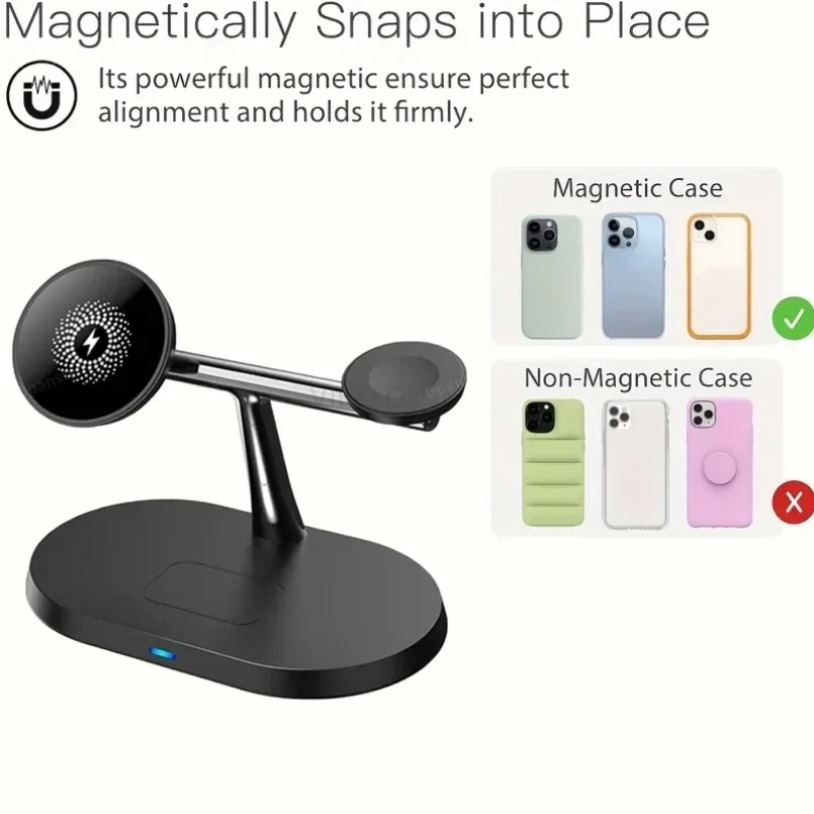 3-IN-1 Magnetic Wireless Charg - Wireless Charger Watch avis et prix