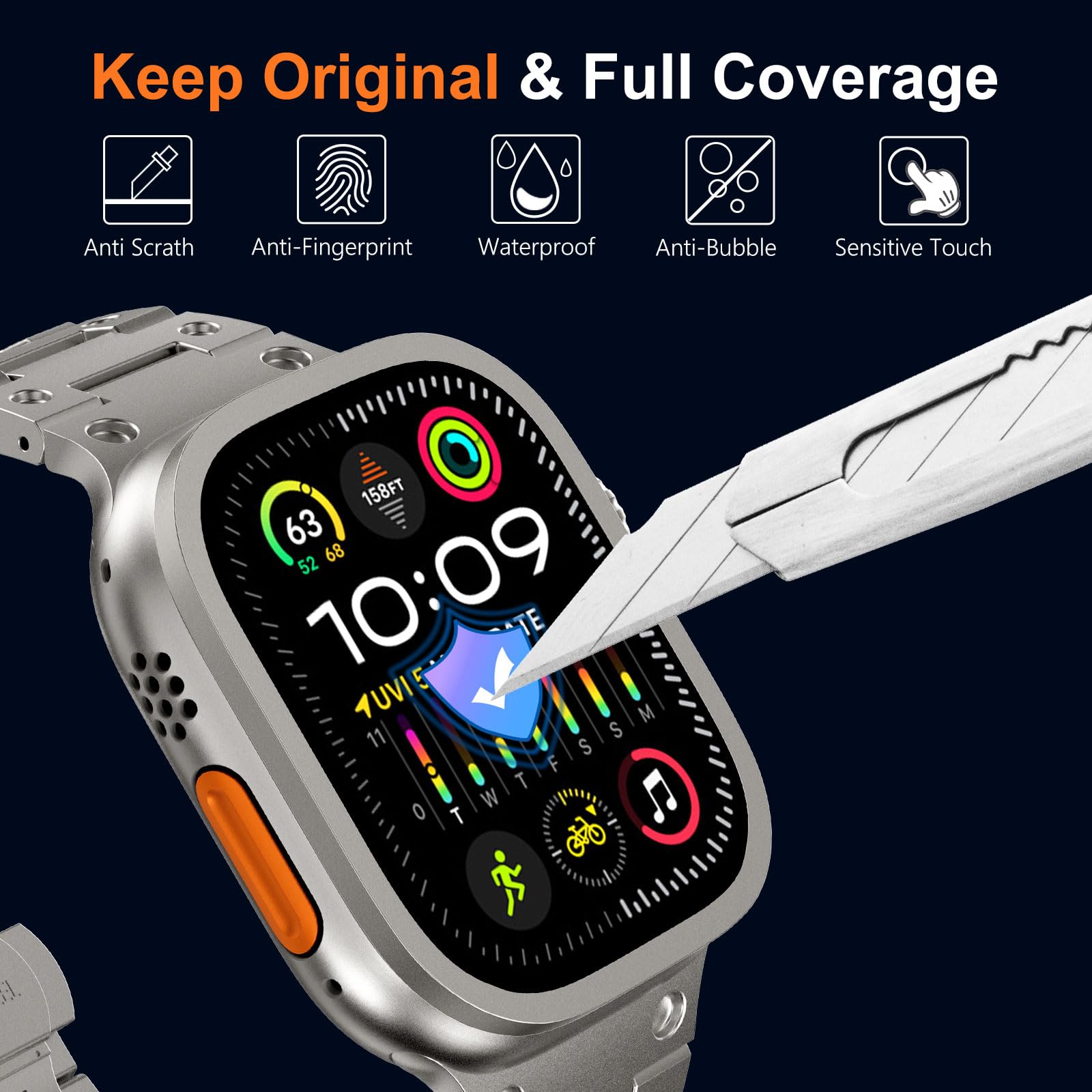 Tempered Glass for Apple Watch - Apple Smartwatch Accessories avis et prix