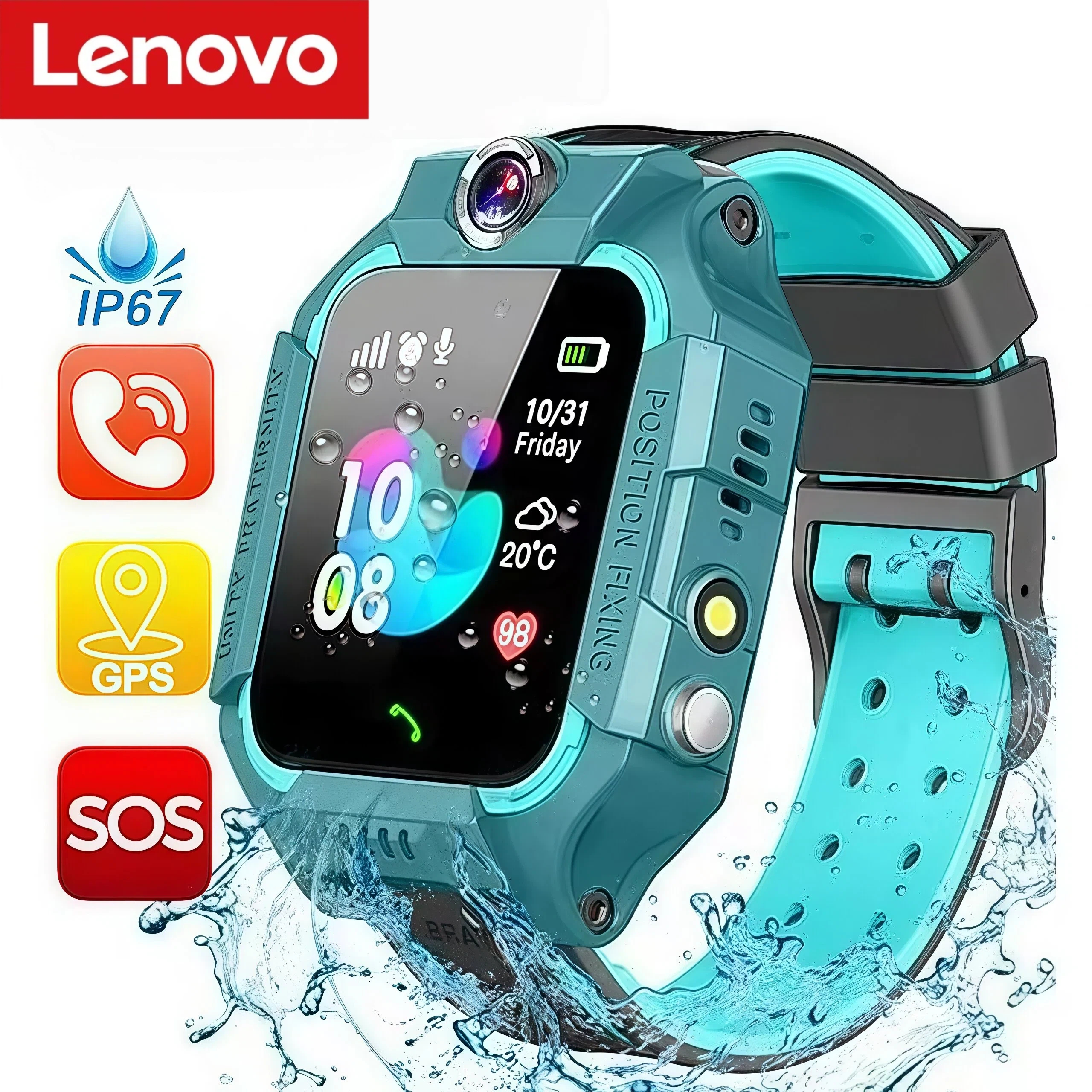 Lenovo Kids Smart Watch SOS GP - Smartwatch Id avis et prix