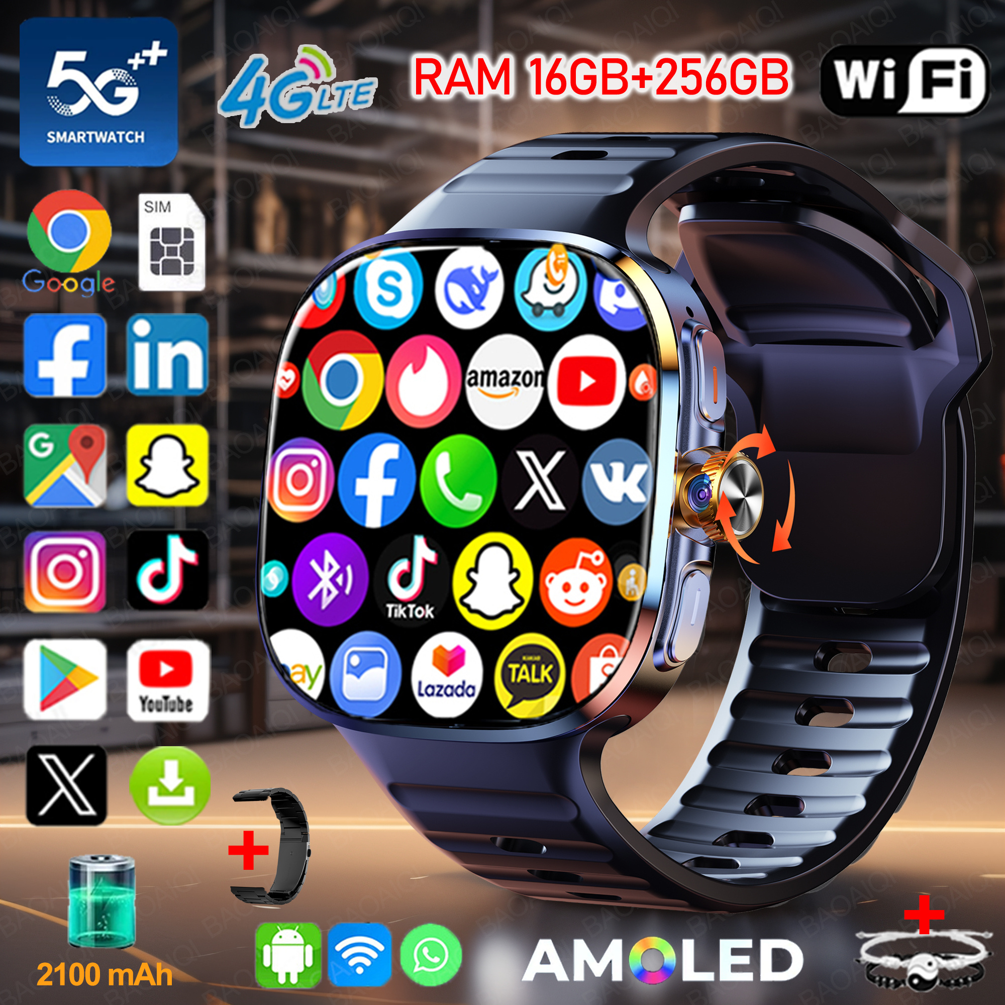 New Large Screen Smartwatch 4G - Smartwatch Id avis et prix