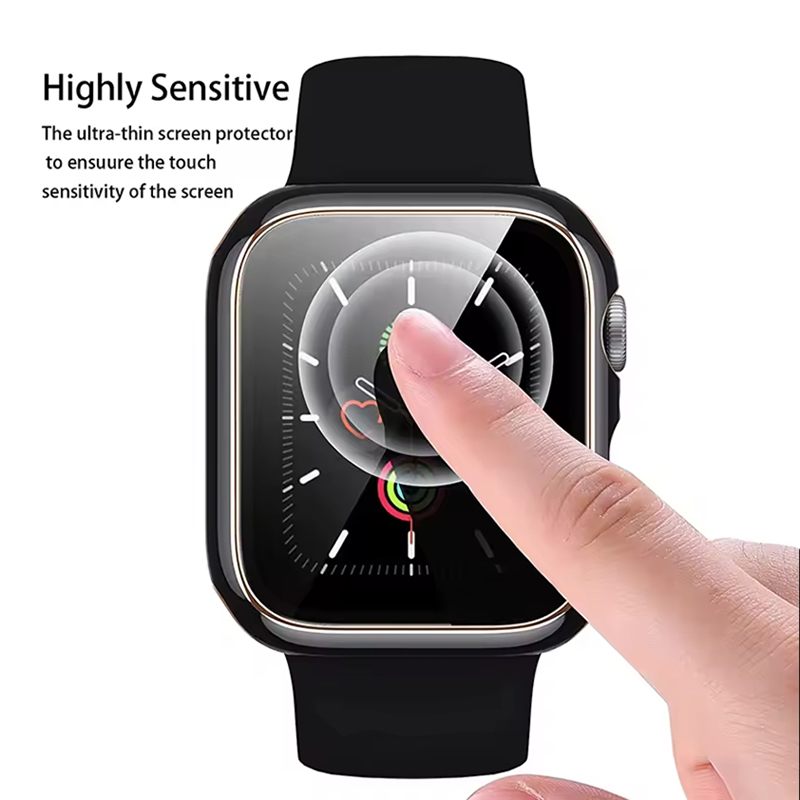 Tempered Glass+Cover For Apple - Smartwatch Case avis et prix