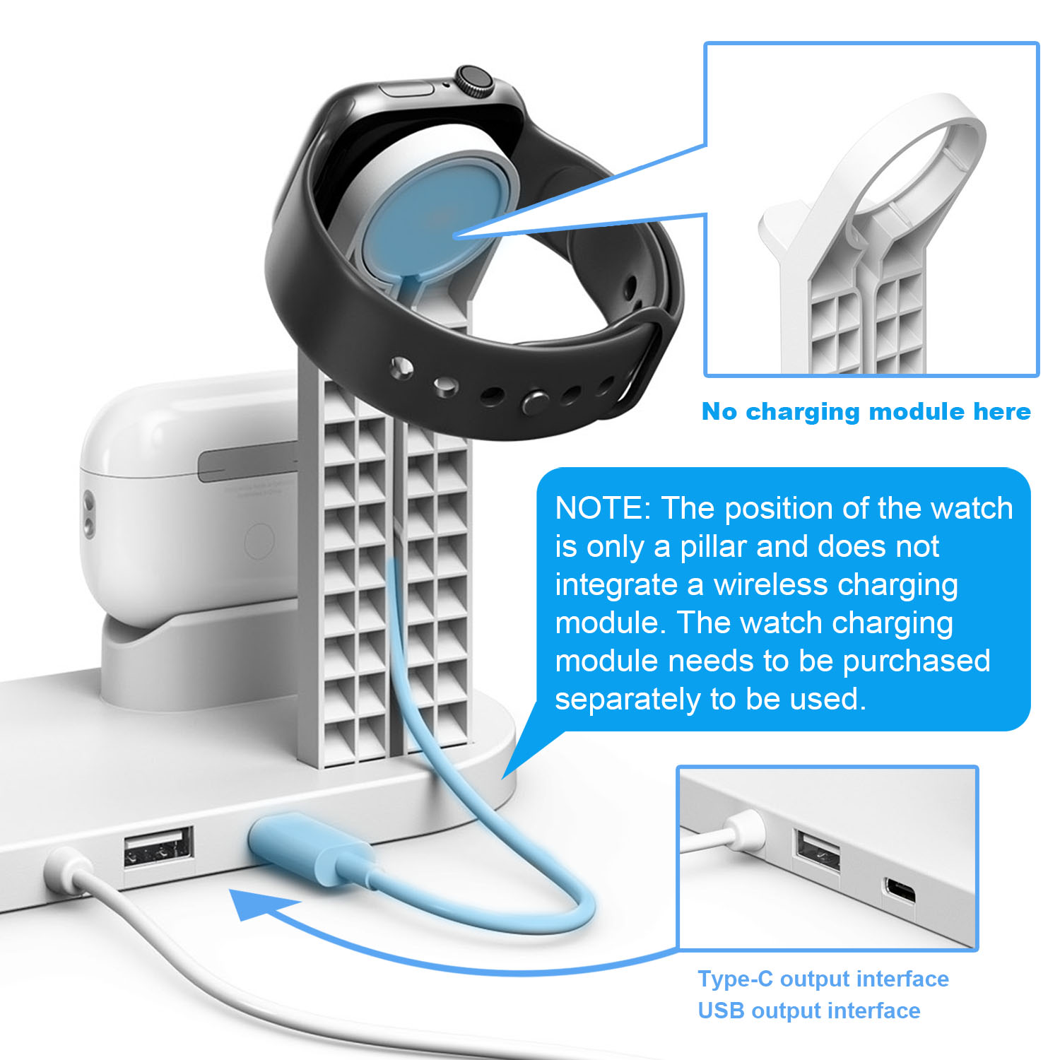 7 in 1 Wireless Chargers Stand - Wireless Charger Watch avis et prix