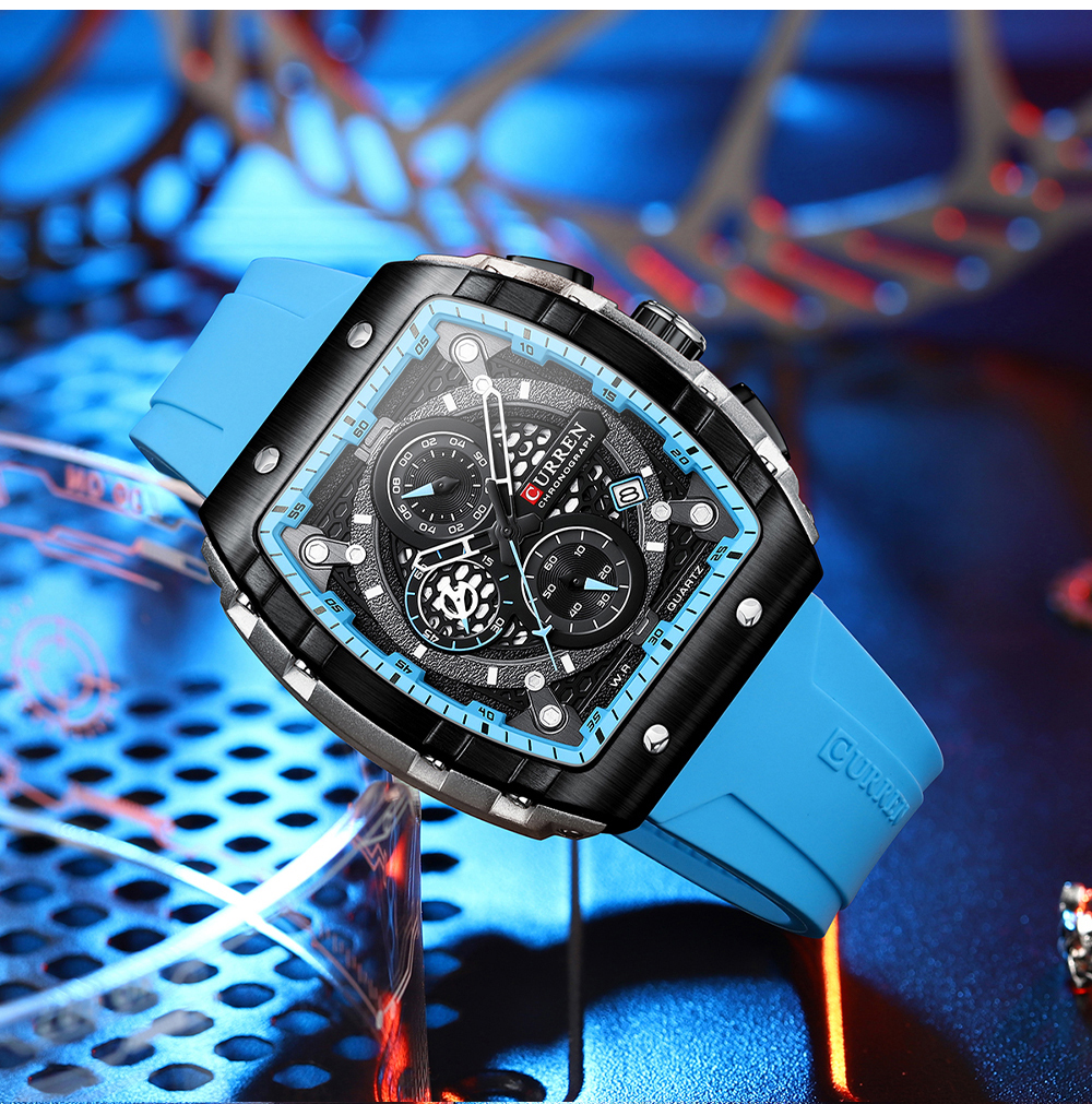 CURREN New RectangularSilicone - Smartwatch Guess avis et prix