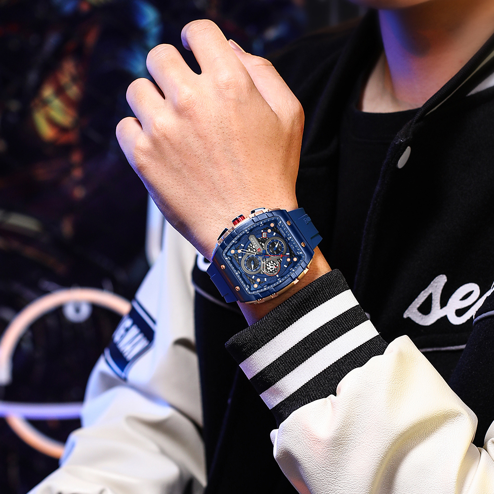 CURREN Sports Unique Rectangul - Smartwatch Guess avis et prix