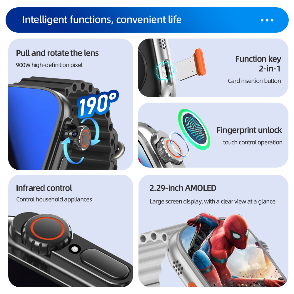 DW200 Smartwatch Men WIFI Touc - Smartwatch Id avis et prix