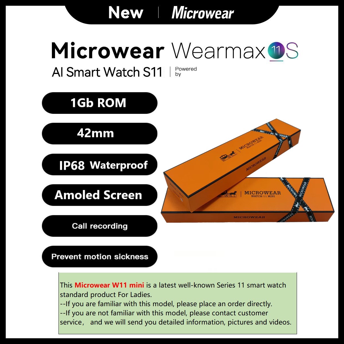 Microwear W11mini Smartwatch R - Smartwatch M Active avis et prix