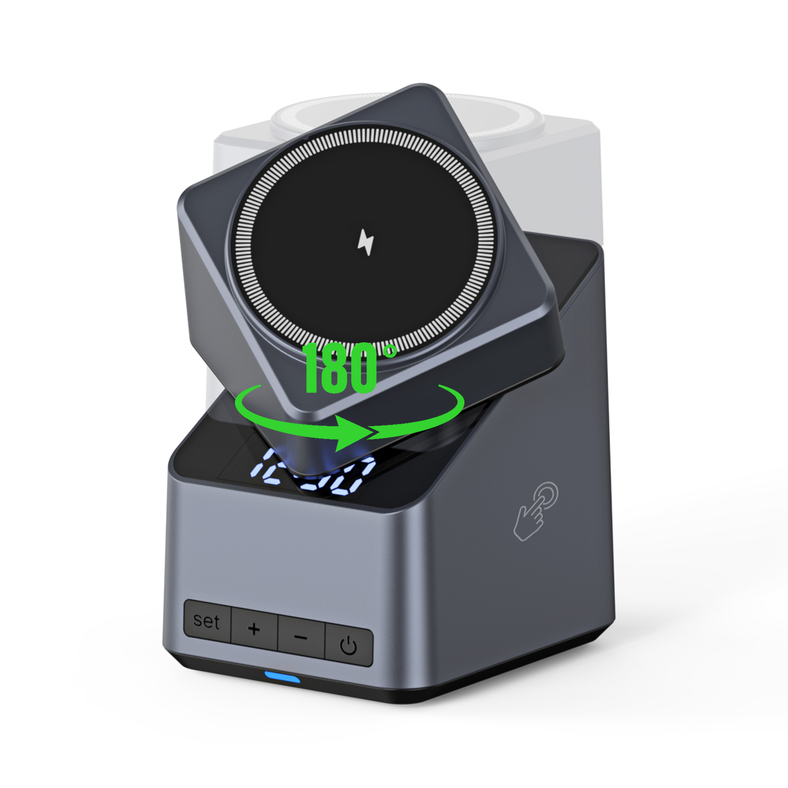 Magnetic 4 in 1 Auto Rotation  - Wireless Charger Watch avis et prix