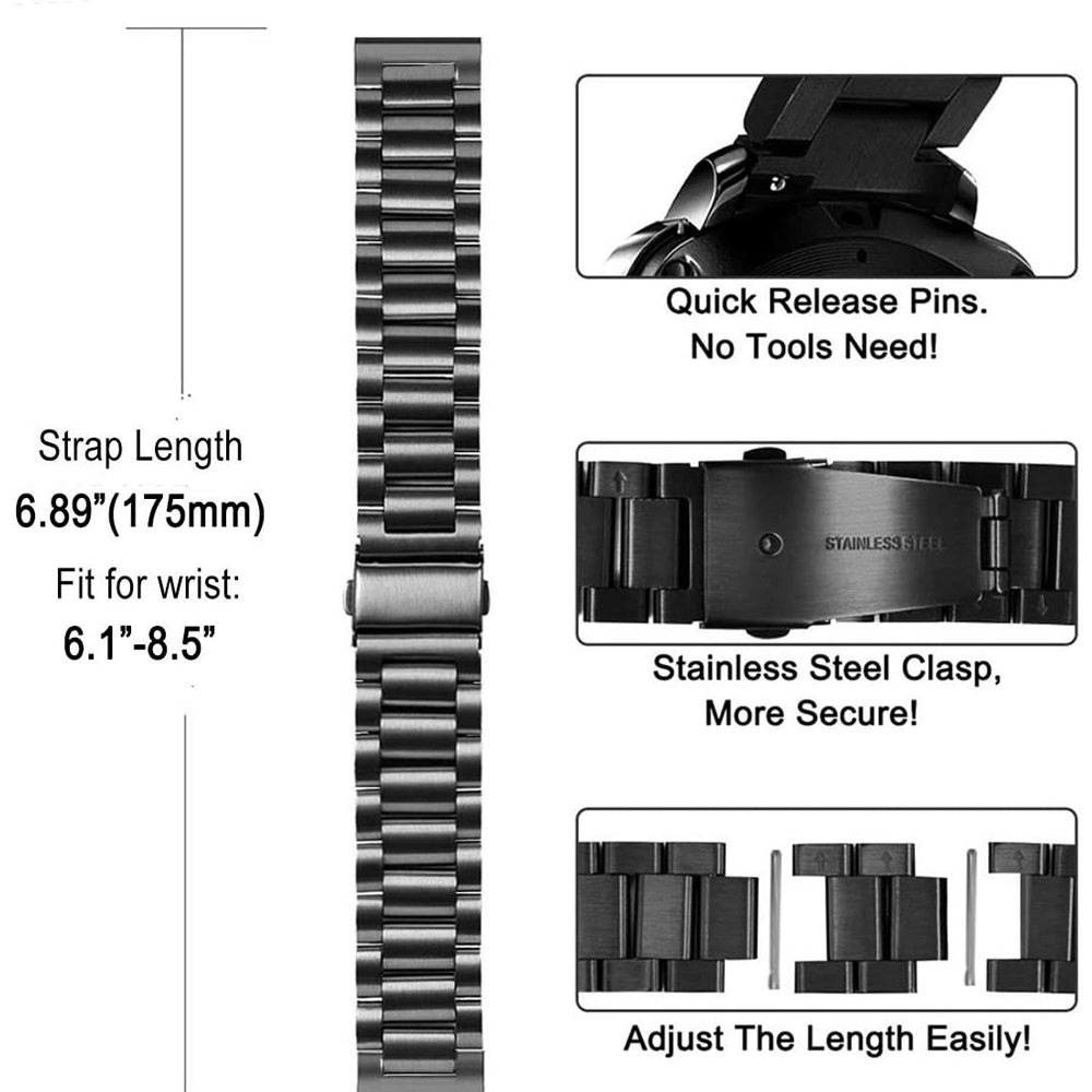 Steel Strap For Huawei Watch G - Titan Smartwatch Accessories avis et prix